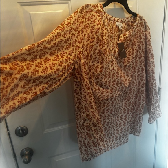 J. Jill Women's Floral blouse nwt size 2X - Picture 2 of 4